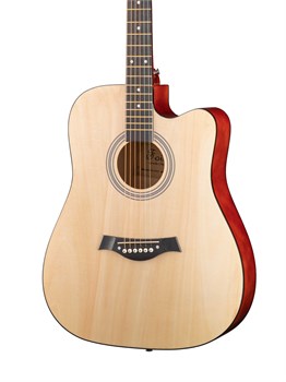 FFG-4101C-NAT Акустическая гитара, с вырезом, цвет натуральный, Foix FFG-4101C-NAT - фото 30548