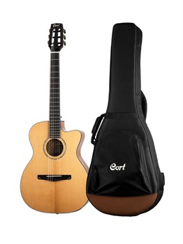 Gold-OC8-NYLON-WCASE-NAT Классическая гитара со звукоснимателем, с вырезом, с чехлом, Cort Gold-OC8-NYLON-WCASE-NAT - фото 31107