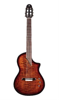 Hispania-Cognac Классическая гитара со звукоснимателем, коньяк, Martinez Hispania-Cognac - фото 31183