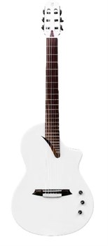 Hispania-White-GT Классическая гитара со звукоснимателем, белая, Martinez Hispania-White-GT - фото 31185
