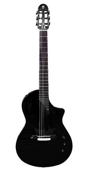 Hispania-Black-GT Классическая гитара со звукоснимателем, черная, Martinez Hispania-Black-GT - фото 31186