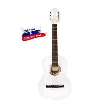 K-White Гитара классическая, белая, Кунгурская Акустика K-White - фото 31475