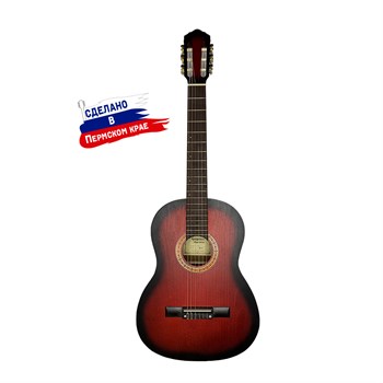 K-Red Гитара классическая, красная, Кунгурская Акустика K-Red - фото 31480