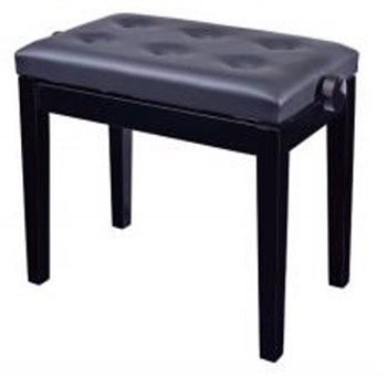 HY-DX15-GLOSS-BLACK Банкетка, черный/черный, искусственная кожа, Rin HY-DX15-GLOSS-BLACK - фото 34932