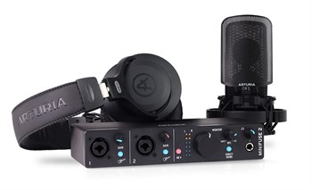 Arturia MiniFuse Recording Pack Black Аудиоинтерфейс MiniFuse Recording Pack Black-1 - фото 35221
