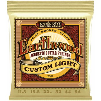 ERNIE BALL 2007 Earthwood 80/20 Bronze Custom Light 11.5-54 - Струны для акустической гитары Эрни Болл 2007 - фото 3604