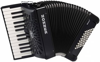 HOHNER Bravo II 48 black - Аккордеон 1/2 A16522 - фото 37222