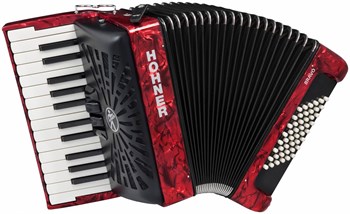 HOHNER Bravo II 48 red - Аккордеон 1/2 A16532 - фото 37231