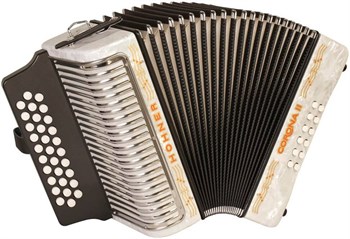 HOHNER Corona II FBbEb white - Аккордеон диатонический A5642 - фото 37240