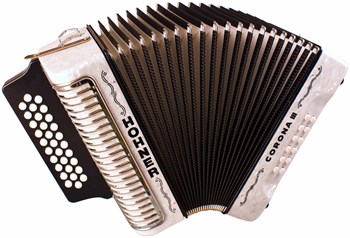 HOHNER Corona III BbEbAb white-Columbia - Аккордеон диатонический A5774 - фото 37246
