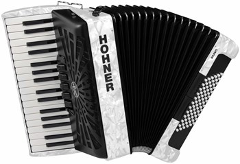 HOHNER Bravo III 72 white - Аккордеон 3/4 A16612 - фото 37248