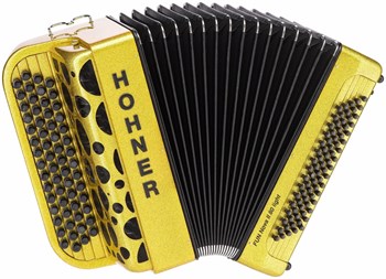 HOHNER Fun Nova II 80 light gold glitter (C-Stepped) - Баян A6016 - фото 37252