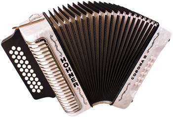 HOHNER Corona III ADG white - Аккордеон диатонический A5702 - фото 37260