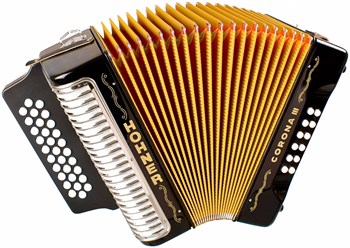 HOHNER Corona III GCF black lacquered - Аккордеон диатонический A57211 - фото 37265