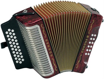 HOHNER Corona III GCF red - Аккордеон диатонический A5723 - фото 37266
