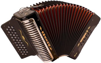 HOHNER Corona II XTREME FBbEb black - Аккордеон диатонический A5442 - фото 37272