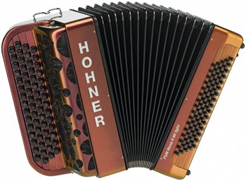 HOHNER Fun Nova II 80 light red to gold (C-Stepped) - Баян A6015 - фото 37280