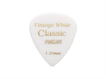 Pickboy GP-03/120 Celluloid Vintage Classic White Медиатор 1 шт, толщина 1.20мм GP-03/120-1 - фото 37592