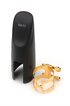 HBS1G H-Ligature Лигатура с колпачком для баритон саксофона, позолоченная, Rico HBS1G - фото 37996