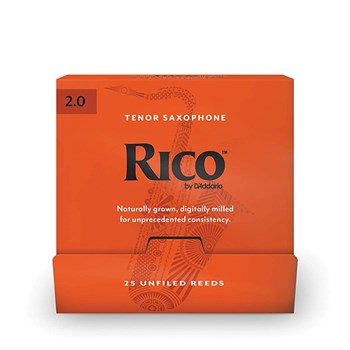 RKA0120-B25 Rico Трости для саксофона тенор, размер 2.0, 25шт в индивидуальной упаковке, Rico RKA0120-B25 - фото 38202