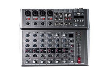 SVS Audiotechnik AM-8 DSP Микшерный пульт аналоговый, 8-канальный, 24 DSP эффекта, USB интерфейс AM-8 DSP