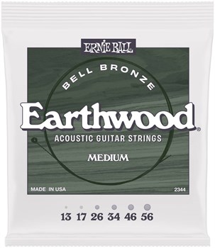 ERNIE BALL 2344 John Mayer Earthwood Bell Bronze Medium 13-56 - Струны для акустической гитары P02344