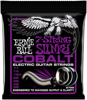 ERNIE BALL 2729 Cobalt Slinky Power 11-58 - Струны для электрогитары 7-струнной P02729