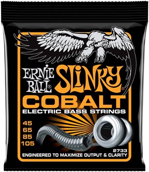 ERNIE BALL 2733 Cobalt Slinky Hybrid 45-105 - Струны для бас-гитары P02733