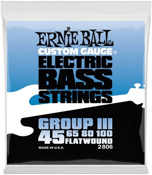 ERNIE BALL 2806 Flatwound 45-100 - Струны для бас-гитары P02806
