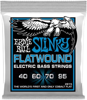 ERNIE BALL 2815 Flatwound Slinky Extra 40-95 - Струны для бас-гитары P02815