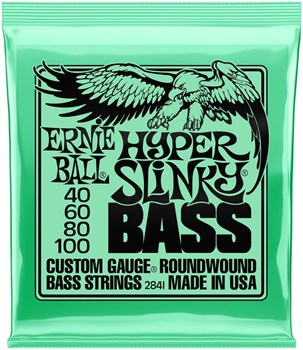 ERNIE BALL 2841 Nickel Wound Slinky Hyper 40-100 - Струны для бас-гитары P02841