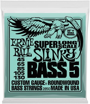ERNIE BALL 2850 Nickel Wound Super Long Scale Slinky 45-130 - Струны для бас-гитары 5-струнной P02850