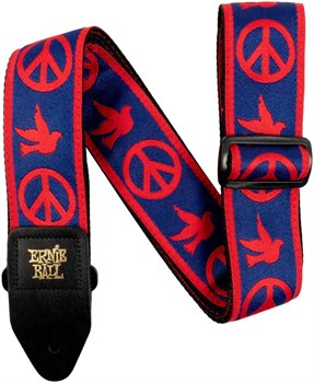 ERNIE BALL 4698 Jacquard Peace Love Dove - Ремень для гитары P04698