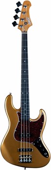 JET JJB-300 GD R бас-гитара Jazz Bass, корпус печеный тополь, гриф печеный клен, накладка палисандр, JJB-300 GD R