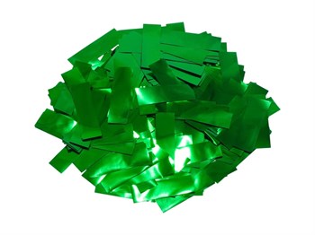 Lfocus FMCDG Конфетти металлизированное 17х55мм, тёмно-зелёный, упаковка 1 кг FMCDG