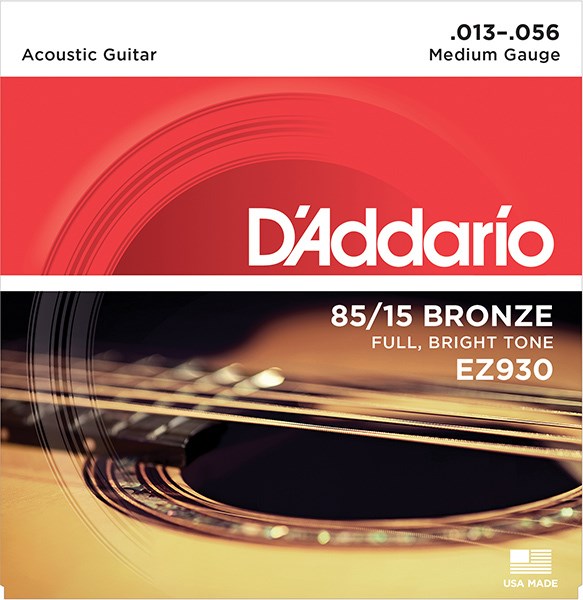 Струны для акустической гитары D'Addario EZ930 13-56 2005 - фото 5283