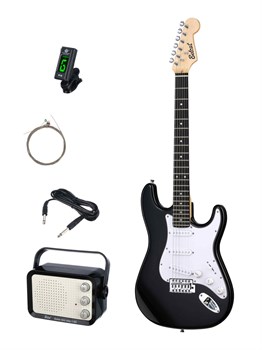 Belcat BST-KIT-BK Электрогитара с комбоусилителем и аксессуарами, черная BST-KIT-BK