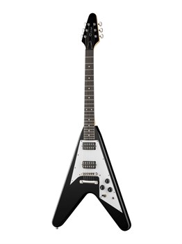 Caraya E235BK Электрогитара V-образная, черная E235BK