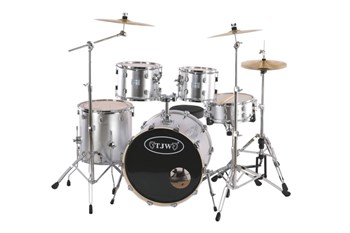 TJW JW225-E1-SL Барабанная установка (2 коробки), серебристая JW225-E1-SL