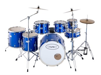 TJW JW227-E1-BL Барабанная установка (3 коробки), синяя JW227-E1-BL