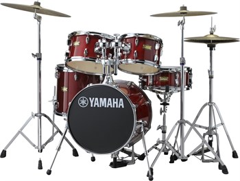 Yamaha JK6F5-CR Manu Katche Junior Kit Барабанная установка со стойками, красная, (2 коробки) JK6F5-CR