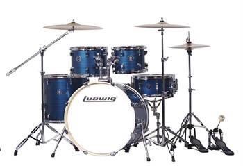 Ludwig LC196-4 Accent Pro Барабанная установка, синяя, 2 коробки LC196-4