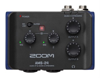 Zoom AMS-24 - Аудиоинтерфейс для музыки и стриминга AMS-24 - фото 5837