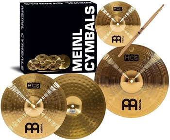 Meinl HCS1314+10S HCS Beginners Cymbal Set Комплект тарелок 13, 14"+10" и палочки HCS1314+10S