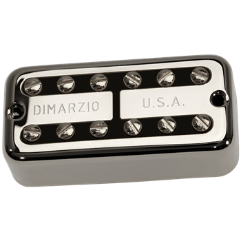 DiMarzio DP293NBK PAF'TRON NECK - звукосниматель для электрогитары, хамбакер, Алнико 5, 200 мВ, 8,03 кОм, никель/чёрный DP293NBK