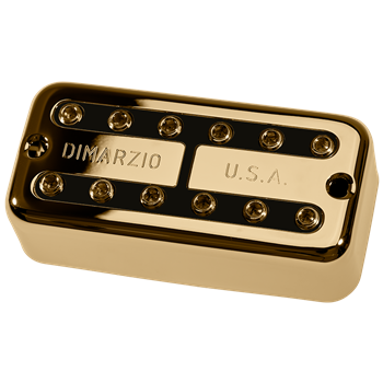 DiMarzio DP297FGBK SUPER DISTOR'TRON - звукосниматель для электрогитары, хамбакер, керамика, 410 мВ, 14,62 кОм, золото/чёрный DP297FGBK