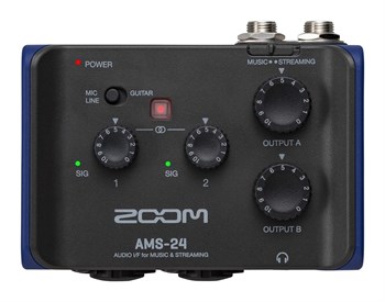 Zoom AMS-24 - Аудиоинтерфейс для музыки и стриминга Zoom AMS-24