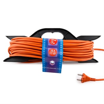 Электрическая Мануфактура PC-B1-R-25 PowerCube Удлинитель на рамке 16А. 1 розетка 25м PC-B1-R-25