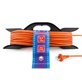 Электрическая Мануфактура PC-L1-R-25 PowerCube Удлинитель на рамке 10А. 1 розетка 25м PC-L1-R-25