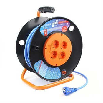 Электрическая Мануфактура PC-BG4-F-50-K PowerCube Шнур-удлинитель на катушке, морозостойкий, 50м PC-BG4-F-50-K